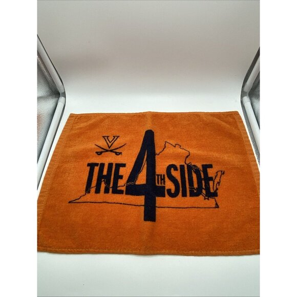 University of Virginia Cavaliers UVA Orange Rally Towel The 4th Side Hand Towel - Picture 2 of 4